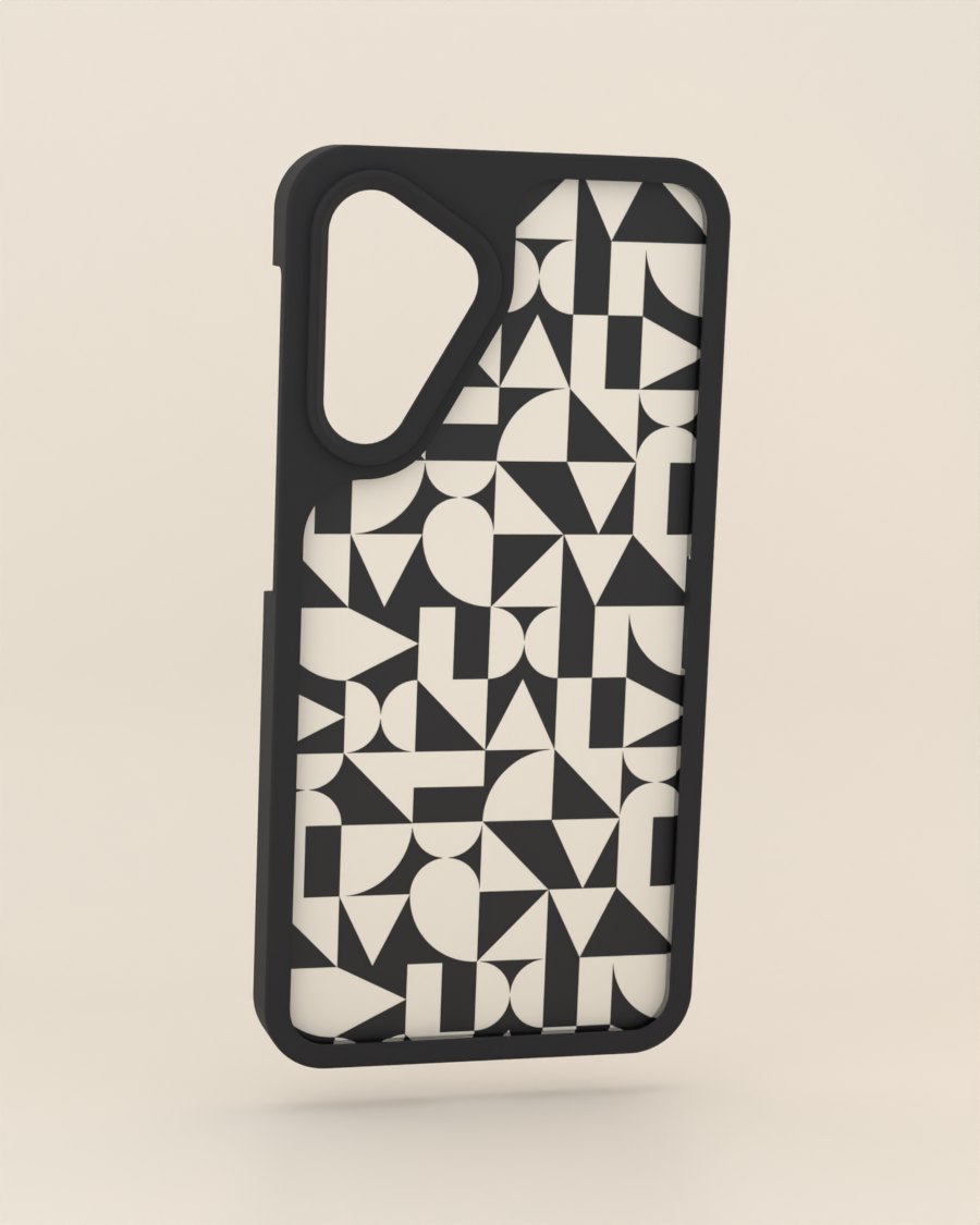 Mosaico abstracto: funda + tapa