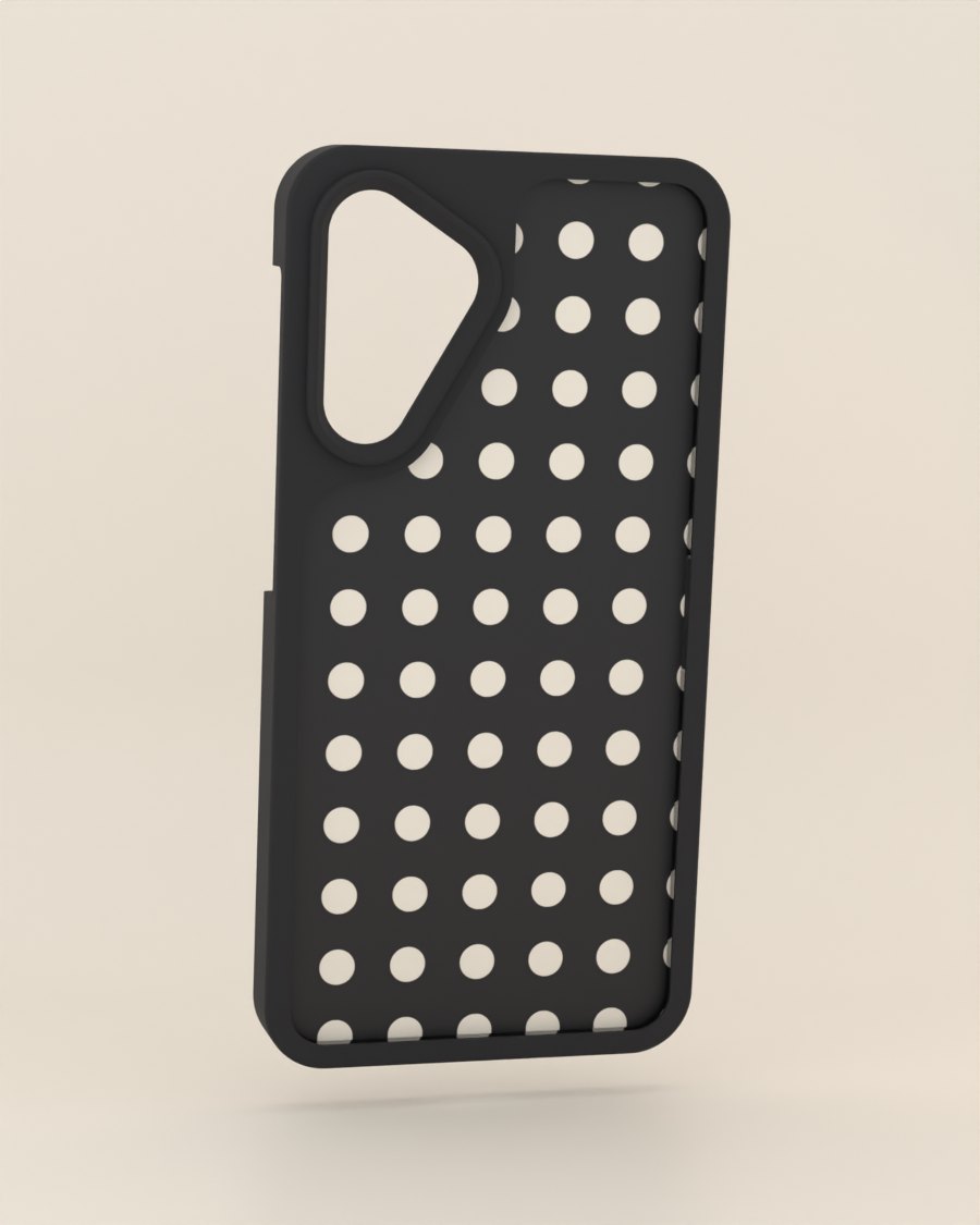 Matriz de puntos: funda + tapa