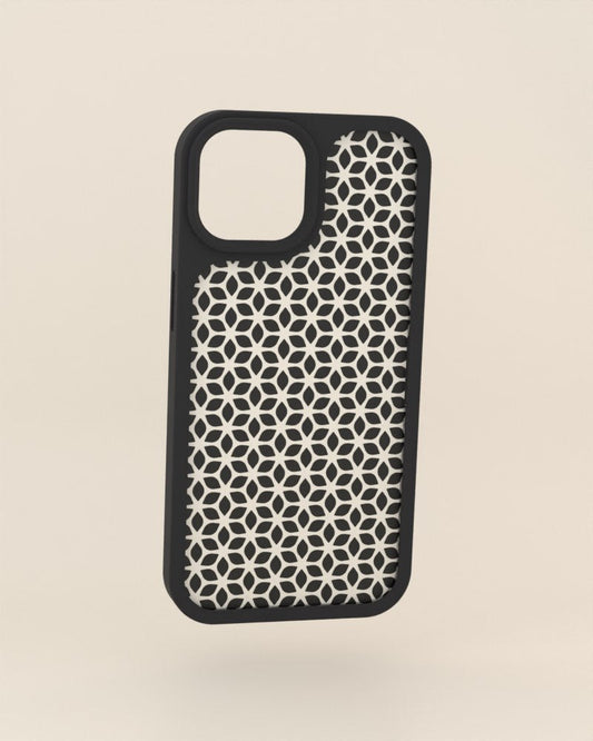 Flor hexagonal: funda + tapa