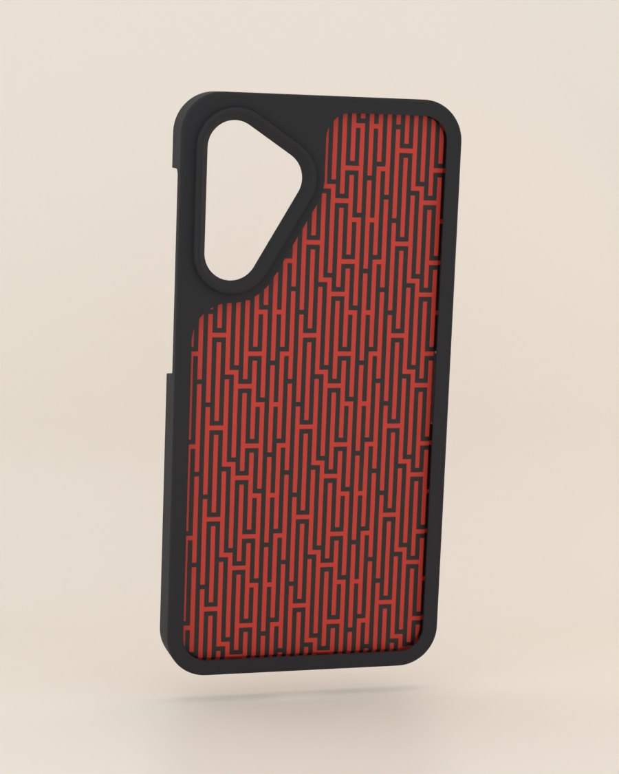 Barras desplazadas: funda + tapa
